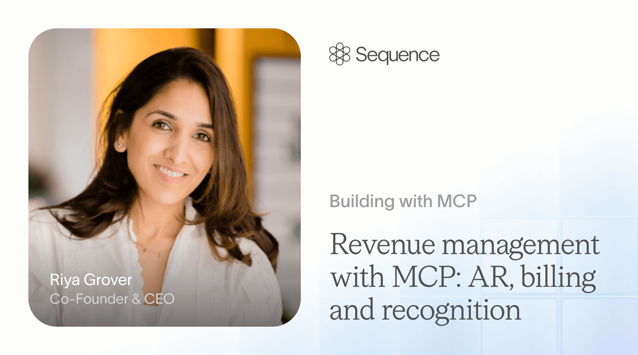 Revenue management with MCP: AR, billing and recognition
