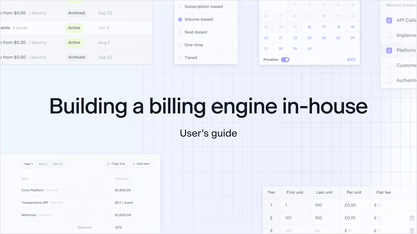 Building a billing engine in-house: A User’s Guide