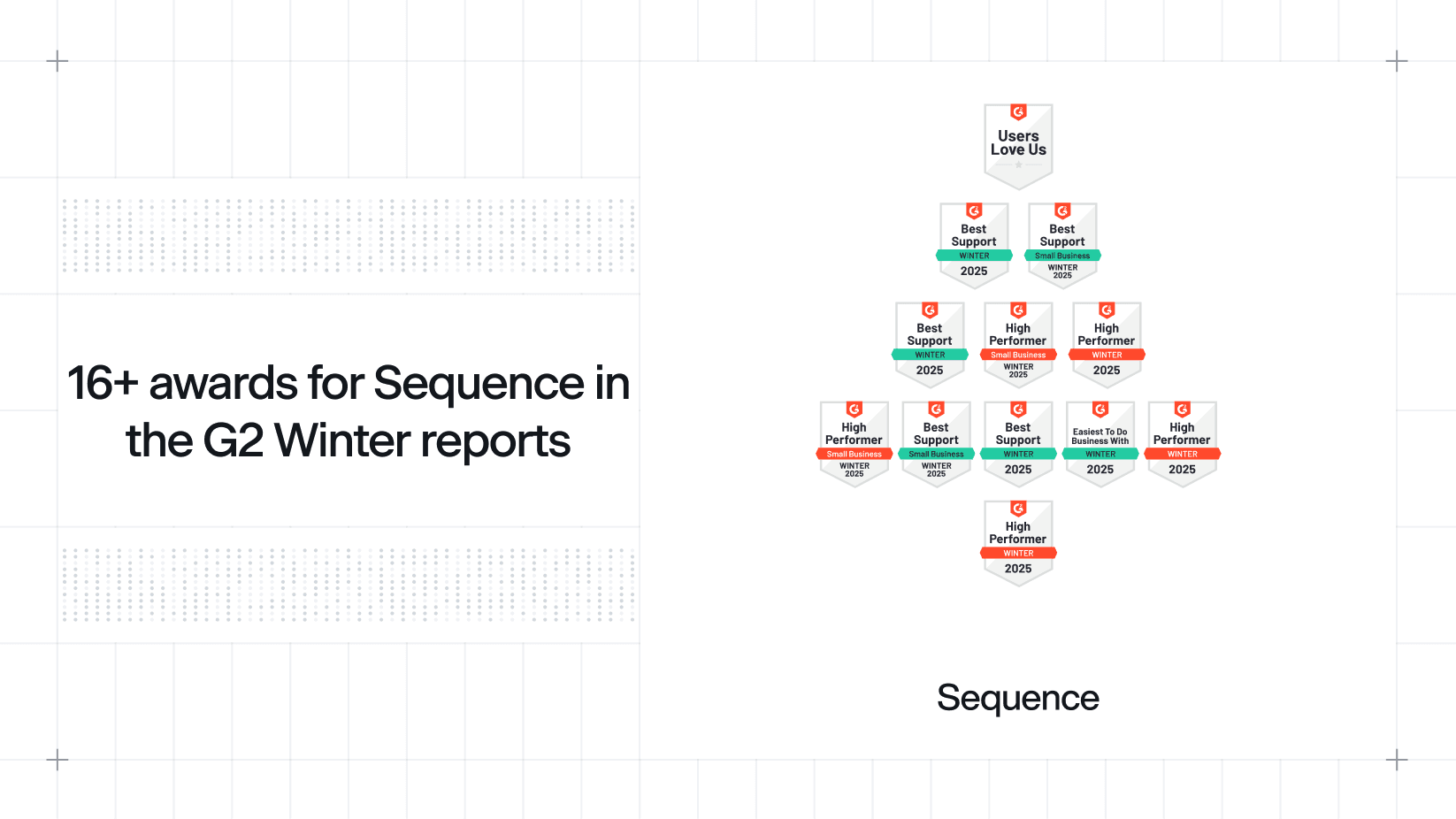 Sequence shines in G2's Winter 2025 report with 16+ Badges