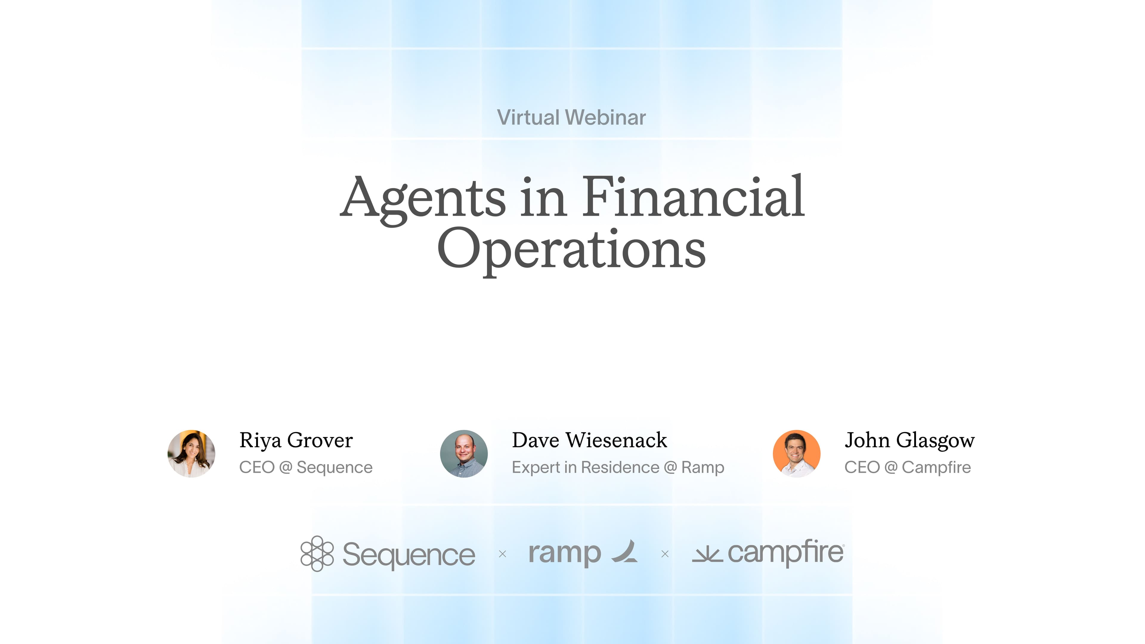 Agents in Financial Operations, with Sequence, Ramp and Campfire