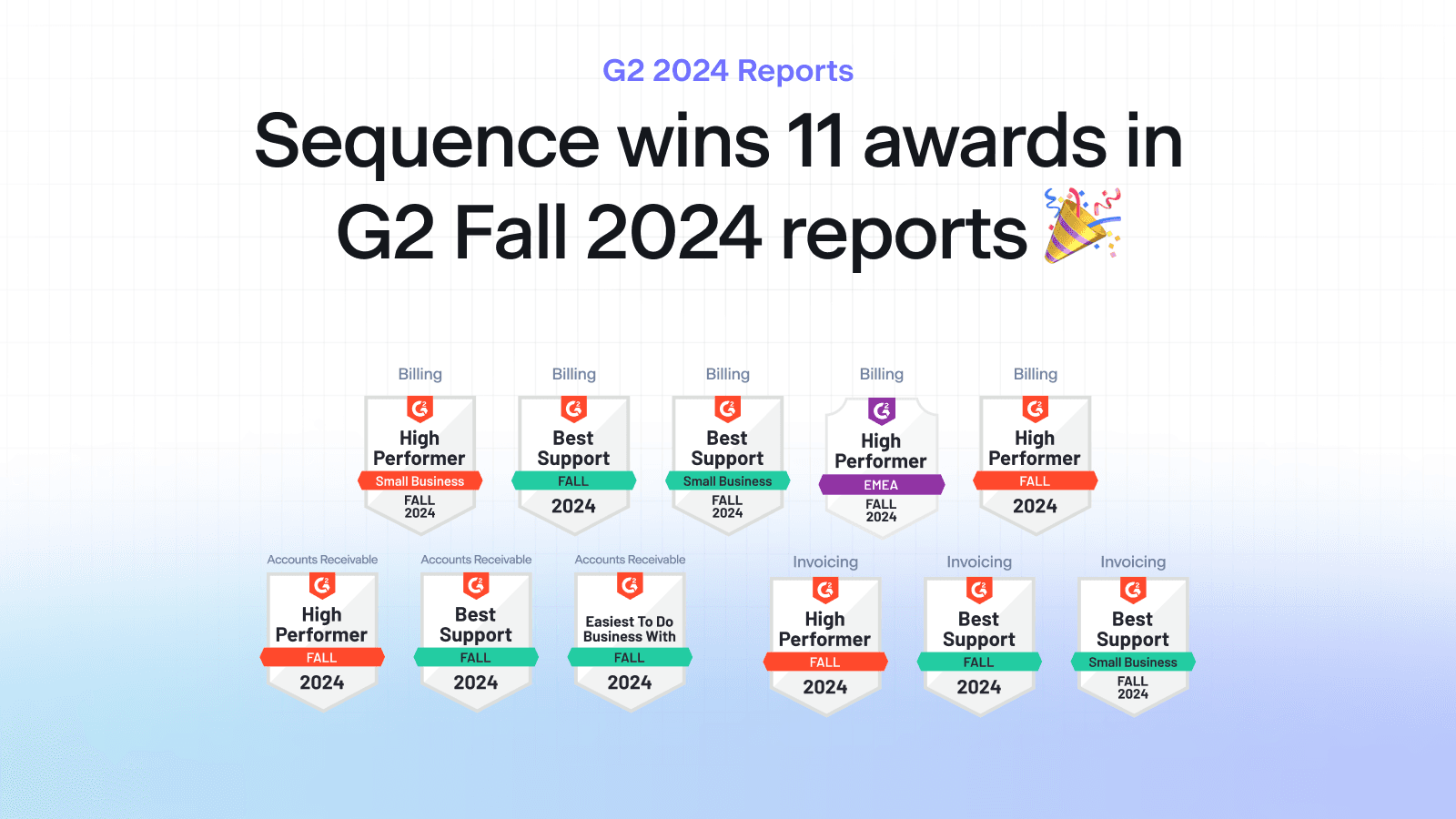 Sequence excels in G2's Fall 2024 Report with 11 Badges